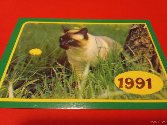 Календарик 1991г.