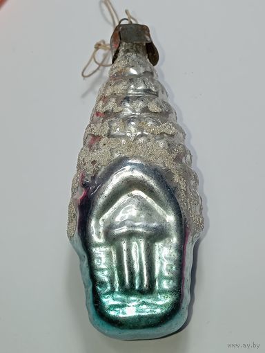 Ёлочная игрушка - Домик  , СССР .