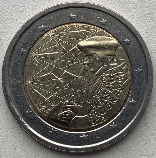 Ирландия 2 евро 2022 г. 35 лет программы Эразмус (Erasmus)