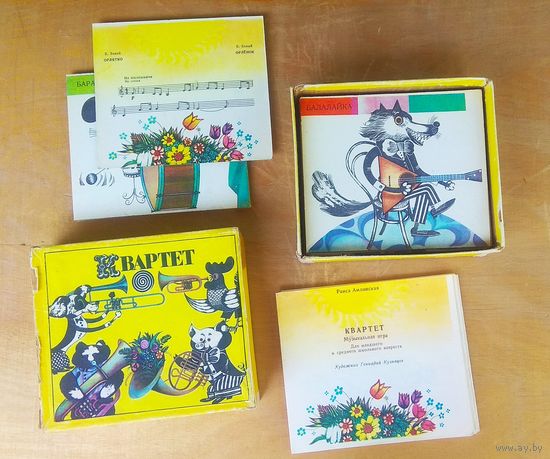 Развивающая познавательная настольная игра "Квартет" (музыкальная тематика)
