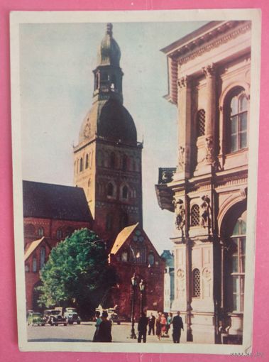 Рига. Площадь 17-го июня. 1956. Прошла почту. Доплата 1 руб.