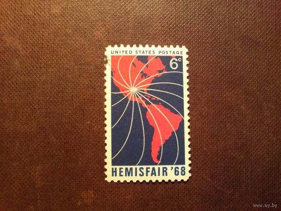 США 1968 г.Выставка HemisFair '68, Сан-Антонио./50а/