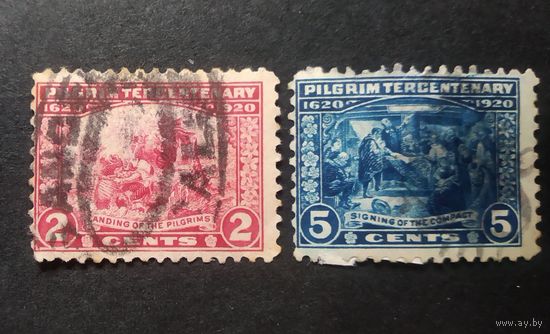 США\а48\1920  Скотт.549-550 , Пилигримы