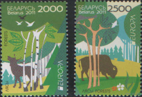 Две марки РБ - Леса