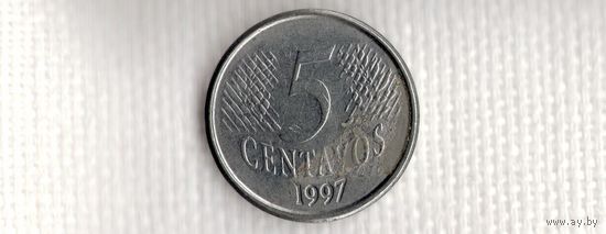 Бразилия 5 сентаво 1997