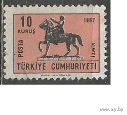 Турция. Конная скульптура в Анкаре. 1967г. Mi#2069.