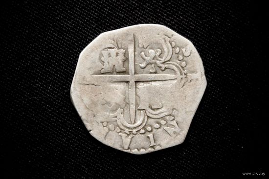 2 реала 155_ г. Испания, Филипп II. Редкая!