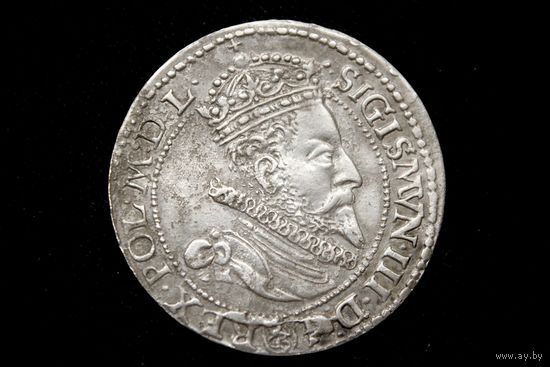 Шестак 1599 г. Мальборк (Речь Посполитая), Сигизмунд Ваза. Родная патина, пореже!