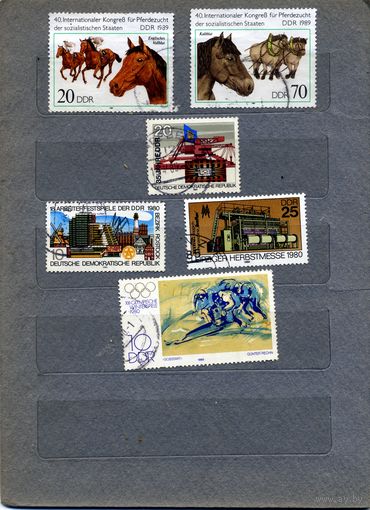 ГДР, Сборный лот ,  6м по 10 коп шт