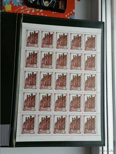 Непочтовая марка БССР общество охраны памятников Брест крепость герой 30 коп