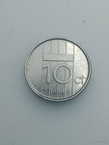 Недерланды 10 центов 1984 года .