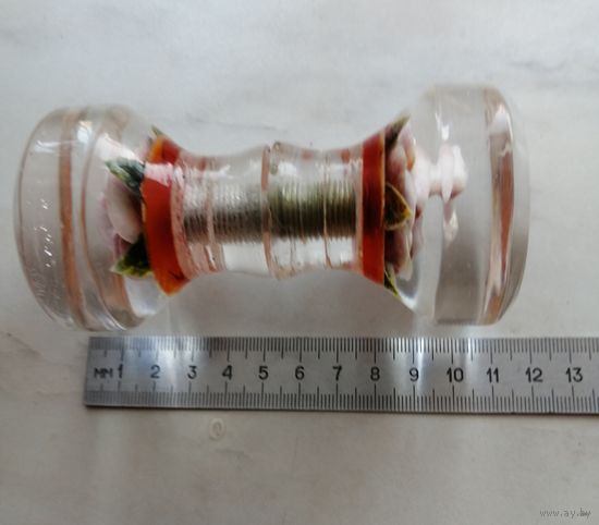 СССР. Ручка Роза оргстекло дверная межкомнатная