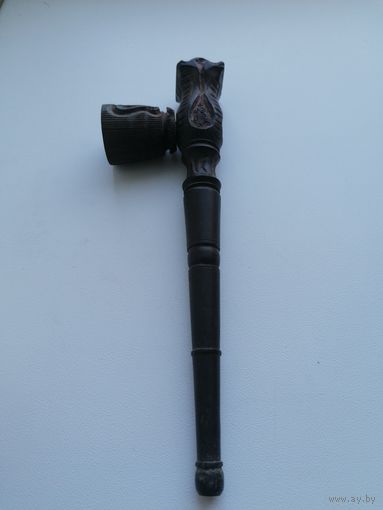 Трубка курительная, в работе