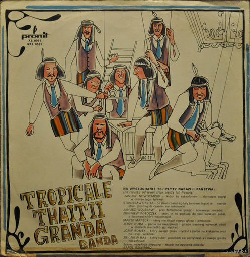 LP Tropicale Thaitii Granda Banda - Koty Za Ploty (1973)