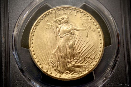 20 долларов 1928 г. США, Калвин Кулидж. PCGS MS62