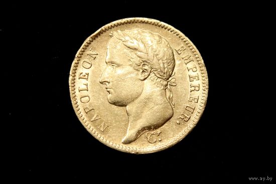 40 франков 1812 г. Франция, Наполеон Бонапарт. Штемпельный блеск!