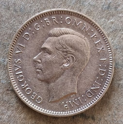 Великобритания 1 фартинг 1946 г., KM# 843