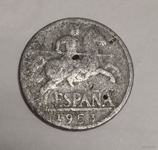 Испания 10 сантим 1953