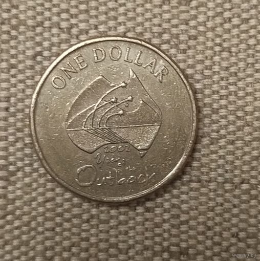 Австралия 1 доллар, 2002 Год отдаленных районов Австралии