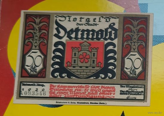 Нотгельд Германия 50 пфеннигов