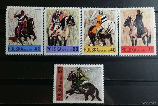 Польша 1972 Польские рыцари, лошади
