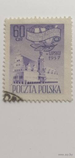 Польша 1957.  Лейпцигский профсоюз. Полная серия.