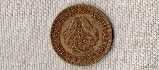 ЮАР 1/2 пол 0,5 цента 1962 /фауна /(Va)