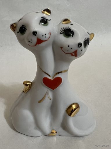 Статуэтка фарфоровая "Кошки" (коты)  ДФЗ