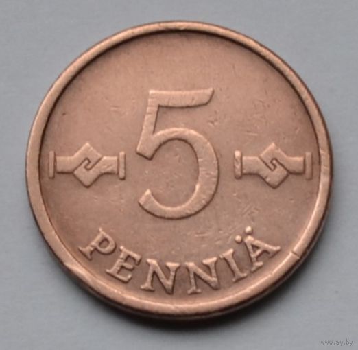 Финляндия, 5 пенни 1963 г.
