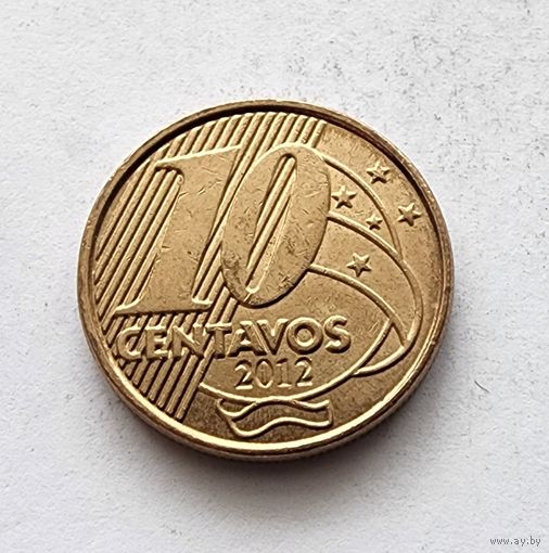 Бразилия 10 сентаво, 2012