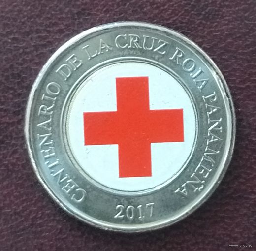 Панама 1 бальбоа, 2017 100 лет Красному кресту