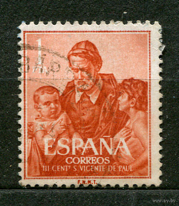 Живопись. Святой Винсент де Поль. Испания. 1960