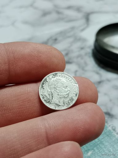 10 крейцеров 1872 г. Австрия серебро