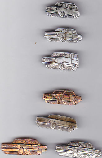 Автомобили: ЗАЗ-965, ЗАЗ-968, ЗАЗ-969В; ВАЗ-2101, ВАЗ-2102, ВАЗ-2106.