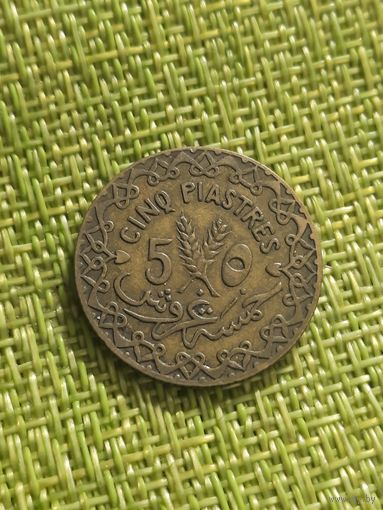 Сирия 5 пиастров 1935 г