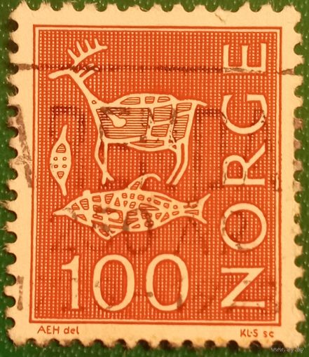 Норвегия 1963. Наскальные рисунки доисторической эпохи