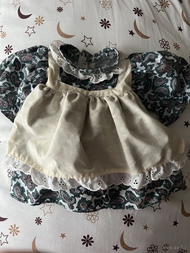 Платье для куклы ростом 35 см.