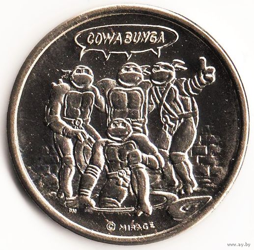 Жетон Сувенирный Черепашки Ниндзя Леонардо