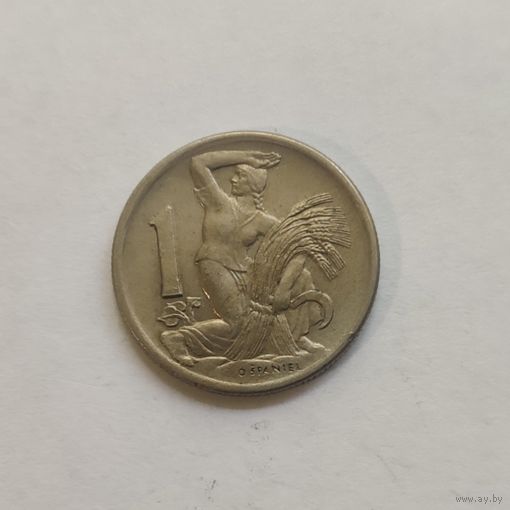 Чехословакия 1 крона 1946 г.