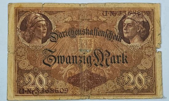 Германия 20 марок 1914