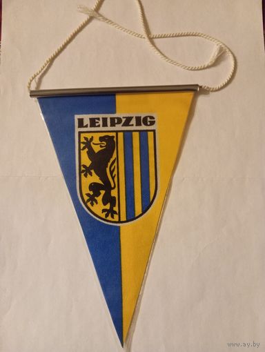 Вымпел с гербом г. Лейпциг, ГДР
