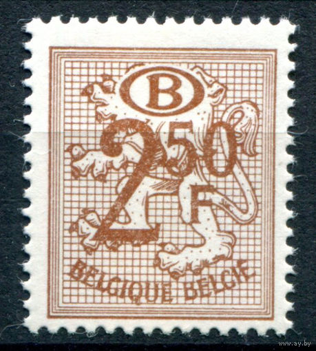 Бельгия - 1970/82г. - геральдический лев, служебные марки - 1 марка - полная серия, MLH [Mi 65]. #2-Be-64-B-2