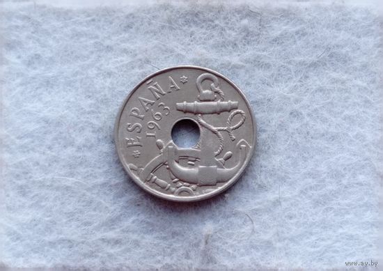 Werty71 Испания  50 сентимо 1965 1963 Якорь Блеск
