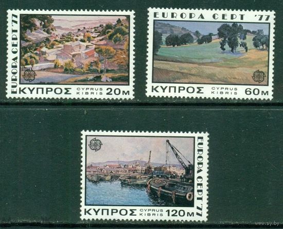 Кипр 1977 ** Европа-СЕРТ. Ландшафты. Картины Живопись