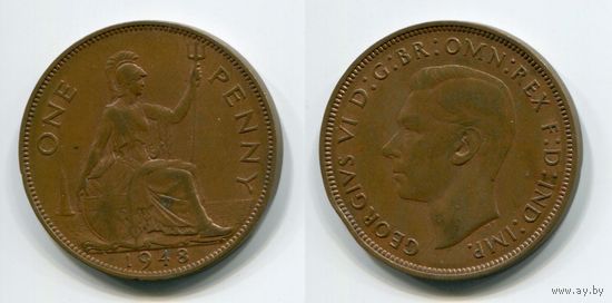 Великобритания. 1 пенни (1948)
