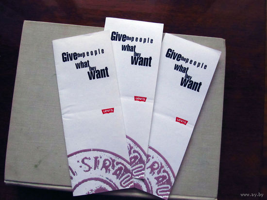 ВФ25-04 Приглашение на презентацию осенне-зимней коллекции Levis Компания KIKO International Ltd 15 ноября 1996 Минск