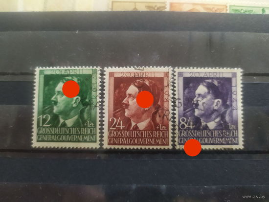 Германия Генерал-губернаторство 1944 55-я годовщина А.Гитлера Полная #117-9