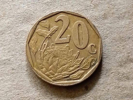 ЮАР 20 центов, 2004г. (-К-обм)