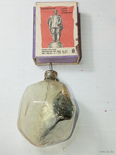 Игрушка на ёлку , Кристал , винтаж , стекло , СССР . С 50 копеек