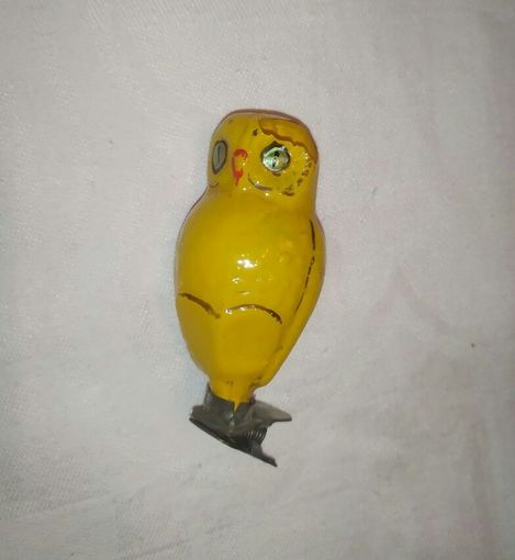 Ёлочная игрушка Сова на прищепке